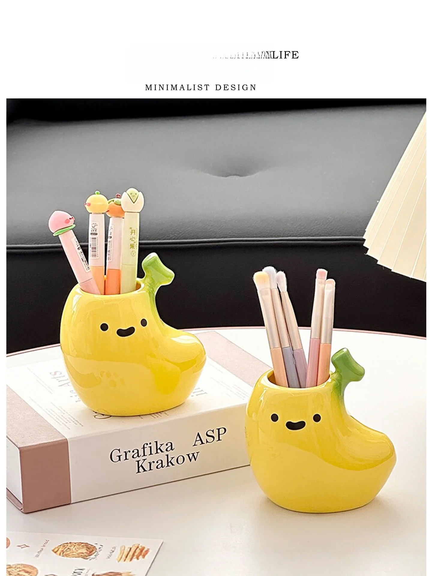 tlife-abaca-cosmetic-brush-pen-holder-cartoon-cute-cream-style-desktop-tea-table-storage-tube-family-living-room-decor