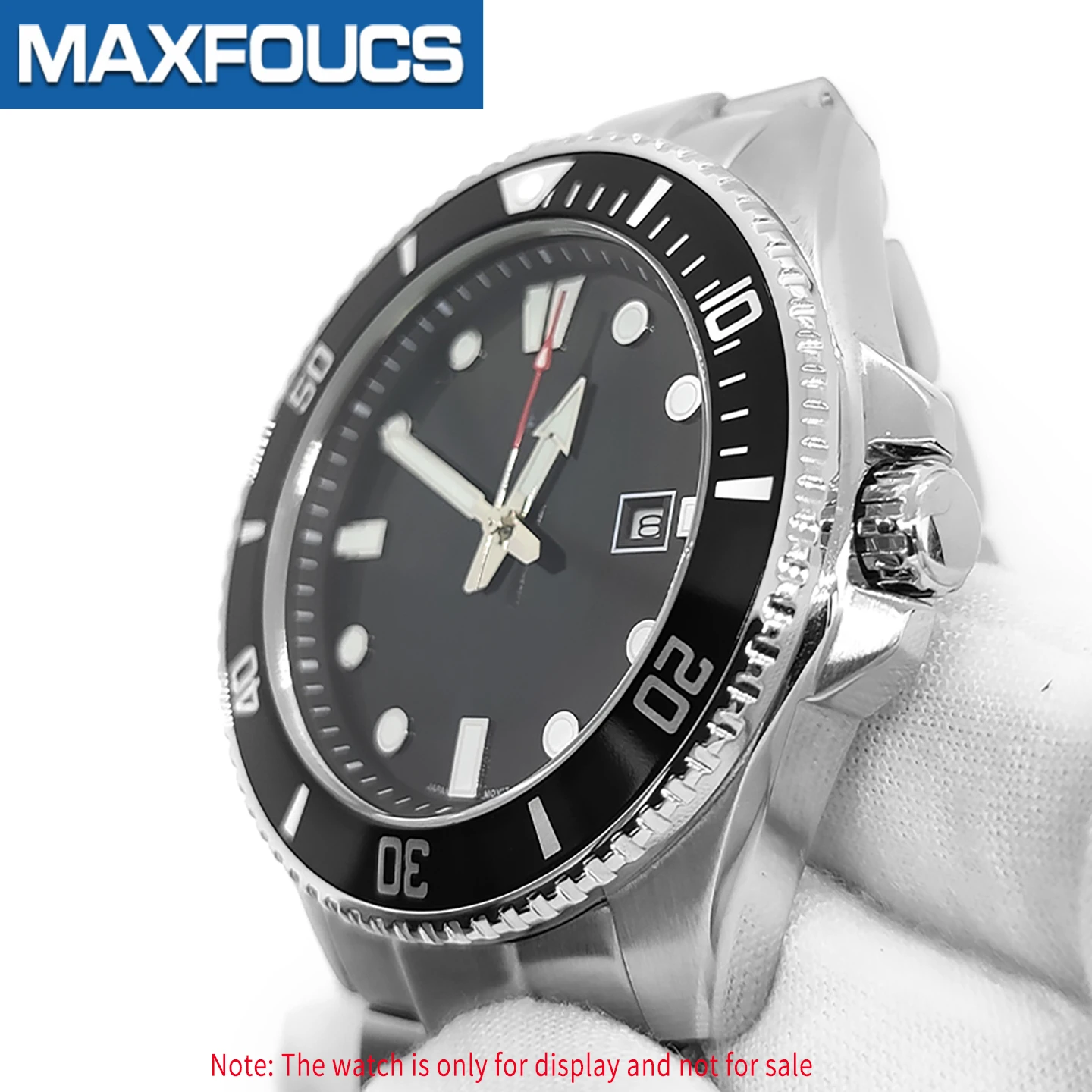 Saphirglas für MDV-106 Swordfish Flat Double Dome Brand Duro Dolphin 200m Taucheruhr Blau Rot AR-Beschichtung Uhrenteile – Detail 4