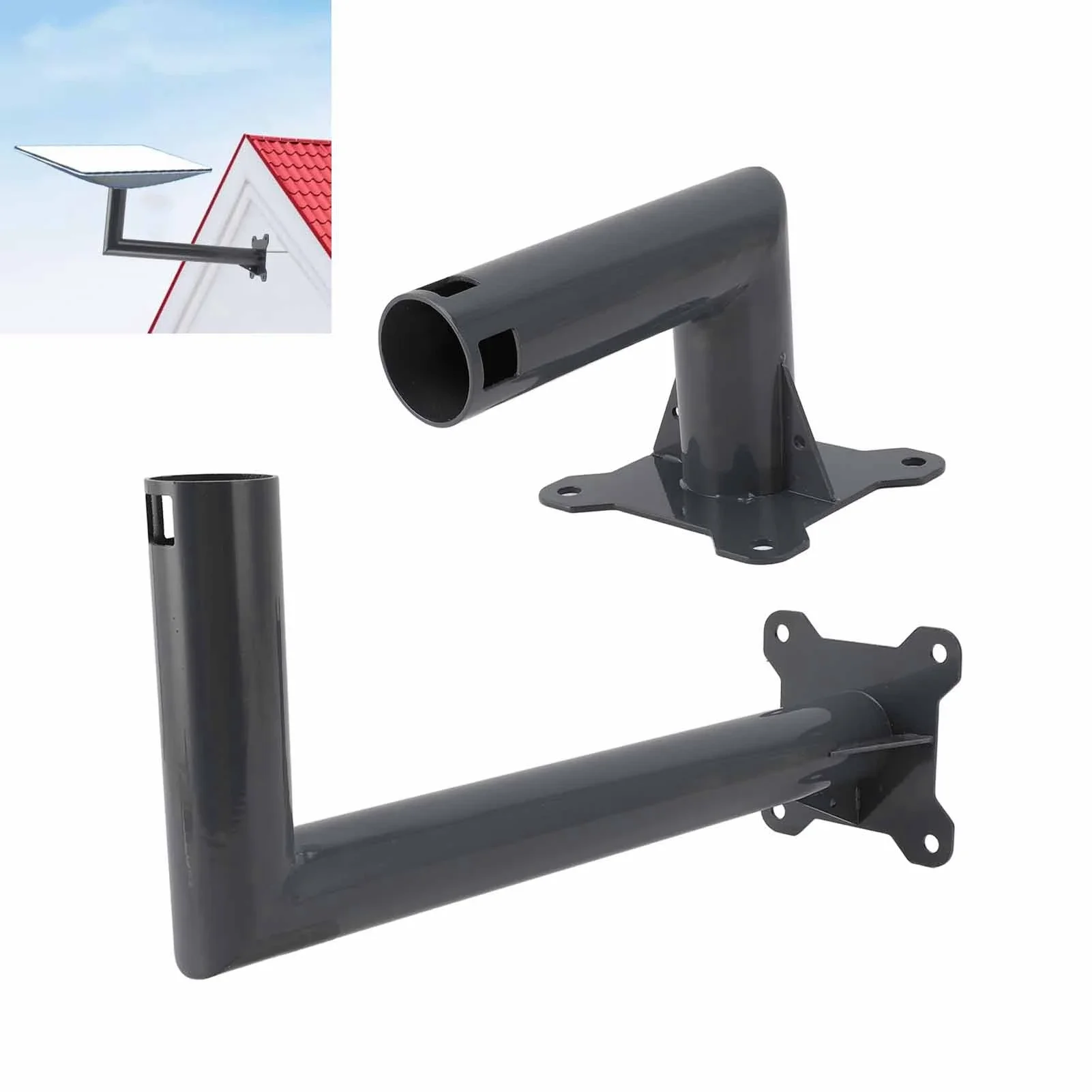 Mounting Kit for Starlink Aluminum Alloy Heavy Duty Internet Dish Pole Mount for Roof Wall Mounting Kit for Starlink