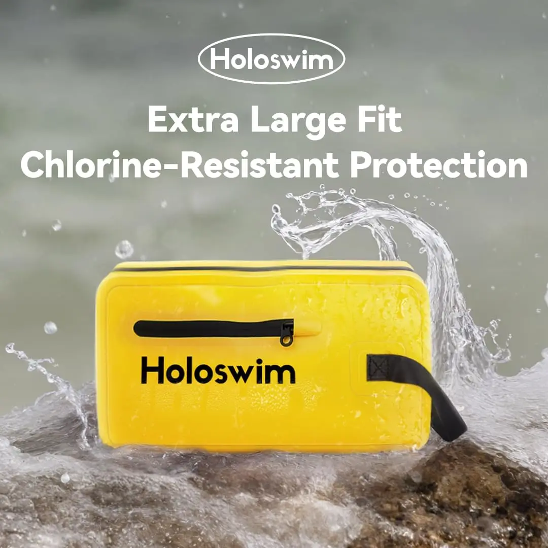 Holoswim Waterproof Swimming Bag, Lightweight Sports Gym Backpack for Pool & Beach, Durable Wet/Dry Separation Swim Gear Bag with Ventilation