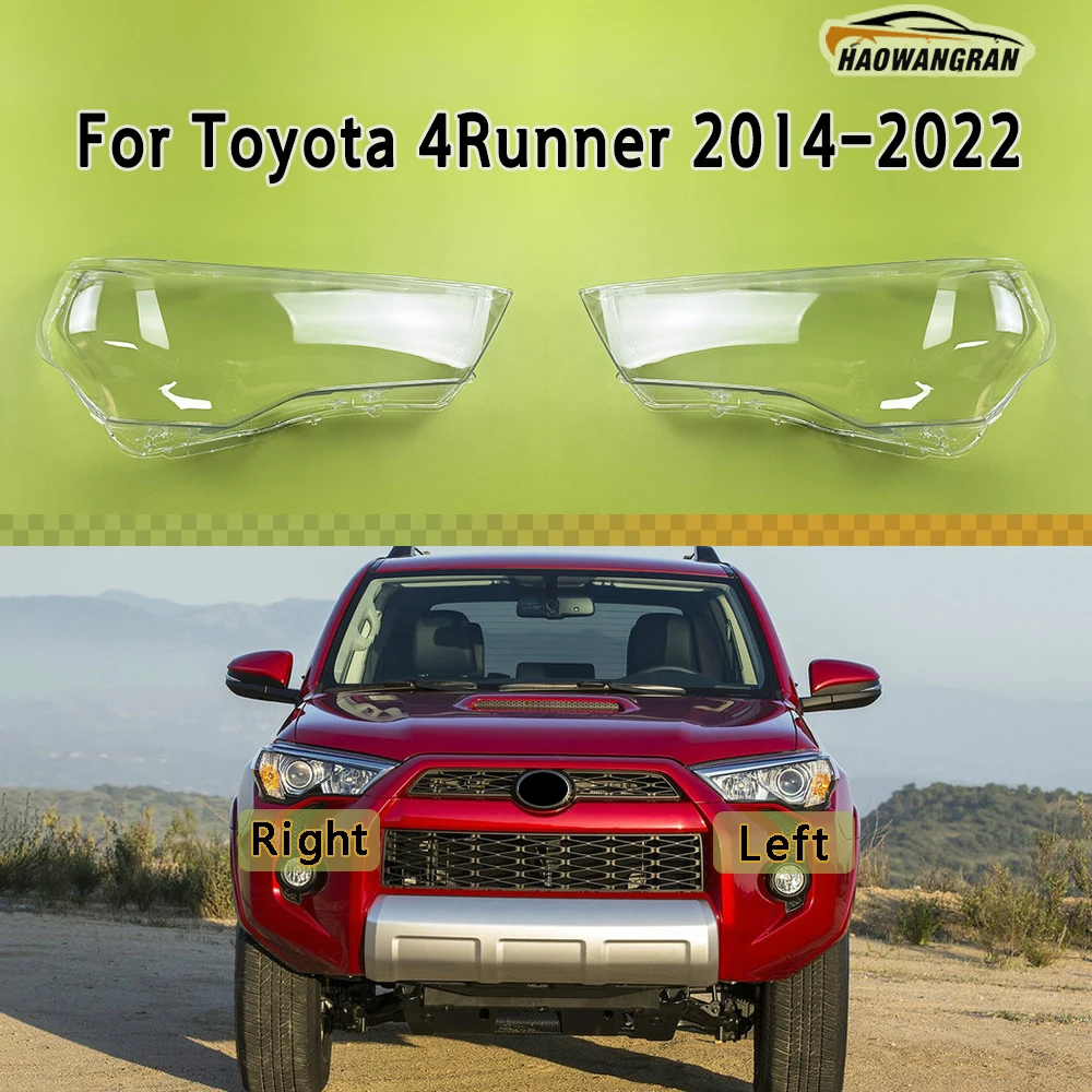 

For Toyota 4Runner 2014 2015 2016 2017 2018 - 2022 Headlamp Cover Headlight Shell Lens Plexiglass Replace Original Lampshade