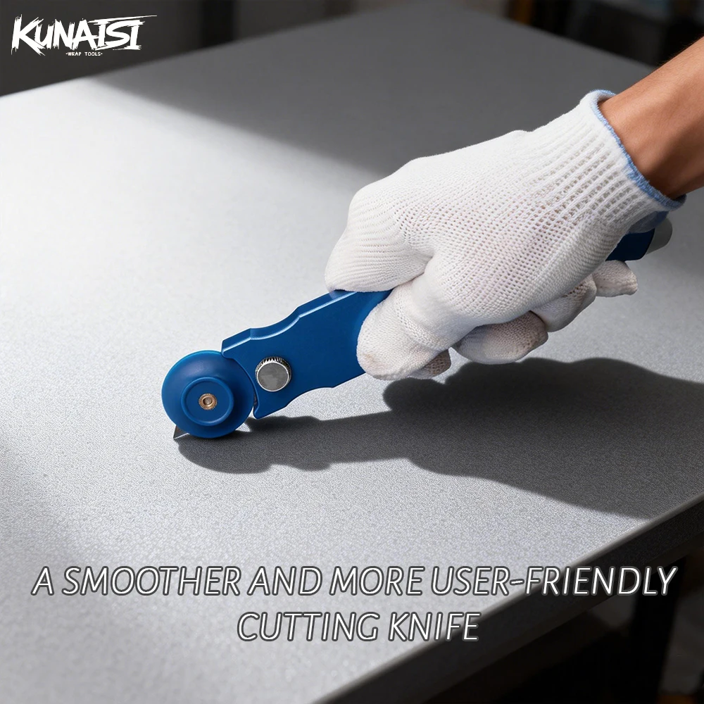 Window Tint Cutting Tool Set - Rotary Gap Film Cutter Knife Kit with Replacement Blades for Vinyl Wrap, Carbon Film, PPF