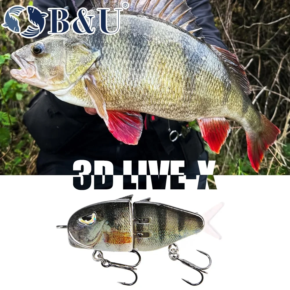B & u isca de pesca de afundamento lento 55mm jerkbait nadar glide duro isca longa fundição dura isca artificial para pique baixo truta