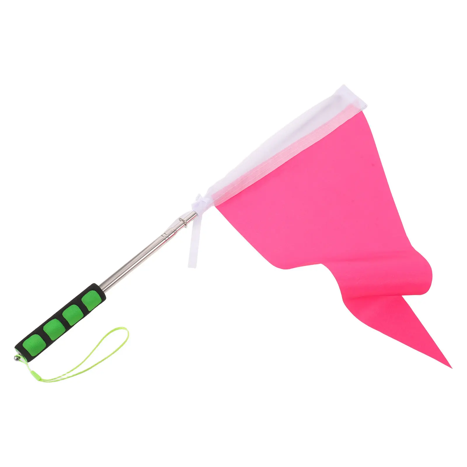 High Visibility Retractable Tour Guide Flag with Stainless Steel Telescopic Pole for Teachers Students Travel Groups Outdoor