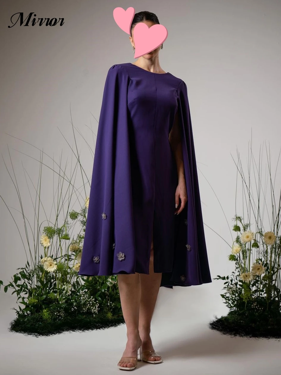 Robe de soirée au genou à fleurs violettes, élégante, vintage, sexy, douce, personnalisée, occasion formelle, robe de Rh, quelle que soit