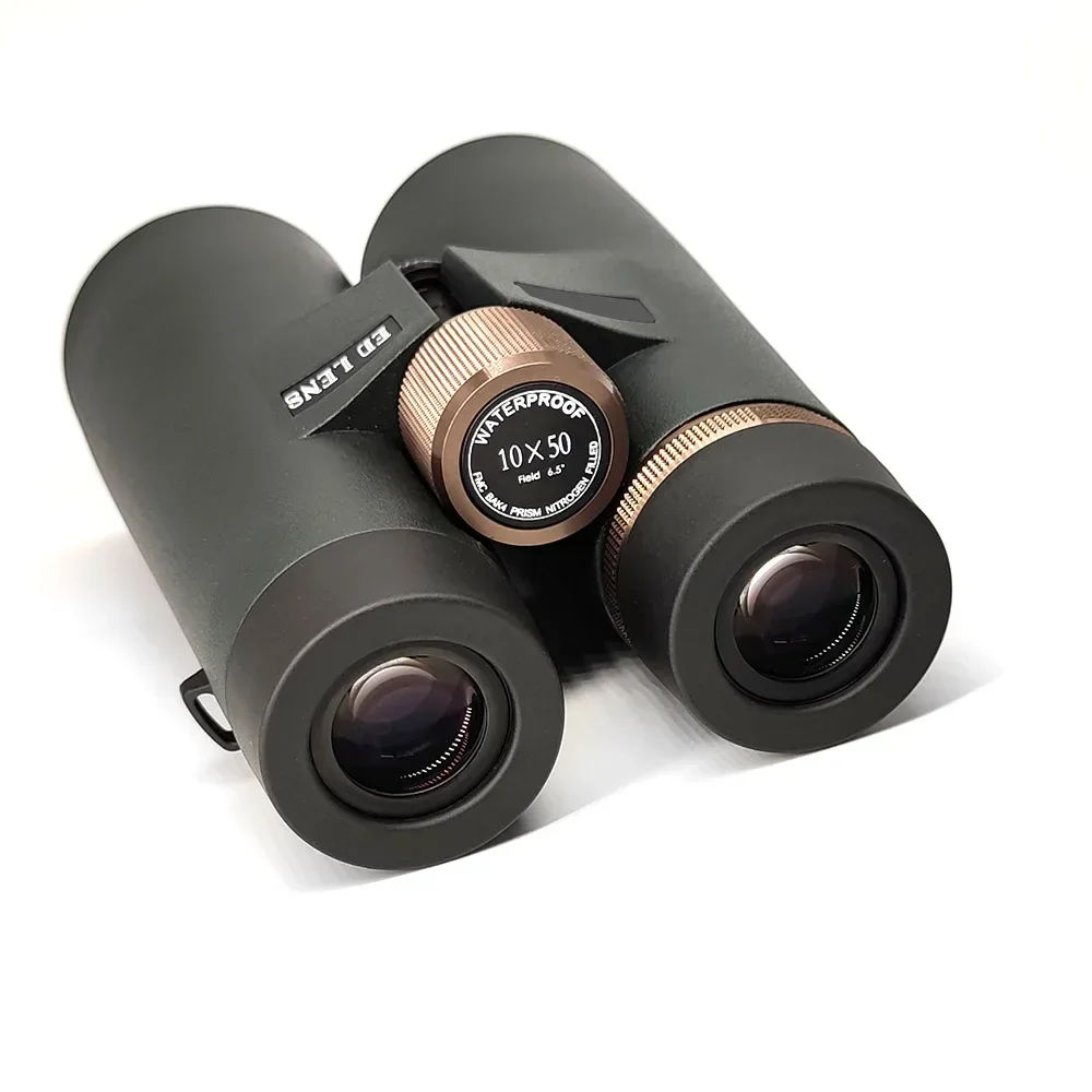 Hollyview BAK4 Binoculars 10x50 Ed Glass with Fully Broadband Multi-coated Optics Waterproof Telescope for Adults