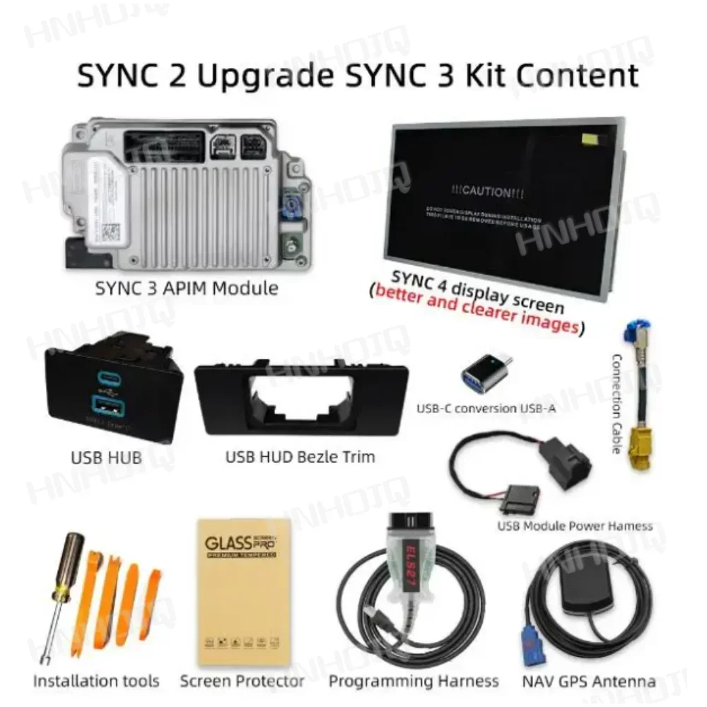 for Ford Sync3 APIM Module Carplay SYNC 2 to SYNC 3 Upgrade Kit 3.4 New Map with 8GB No Map