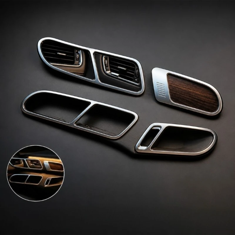 For 10-18 Tiguan Interior Door Bowls Handle Trim Sticker Decorative Frame Glossy Car Styling Accessories