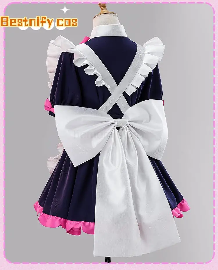 Anime Akiba Maid War Wahira Nagomi Cosplays Wahira Nagomi/Mannen Ranko S-XL Maid Cos Dress Female Costume Halloween Costume