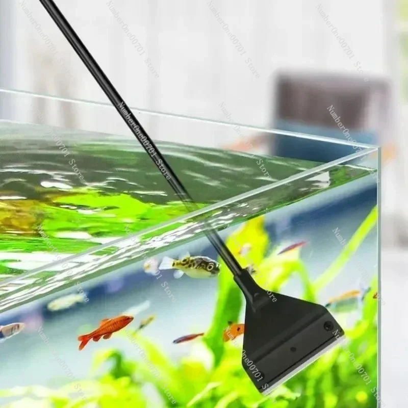 Fish Tank Cleaning Tool Flat Sand Algae Removal Dual-use Glass Algae Removal Scraper Household Cleaning Tool aquarium
