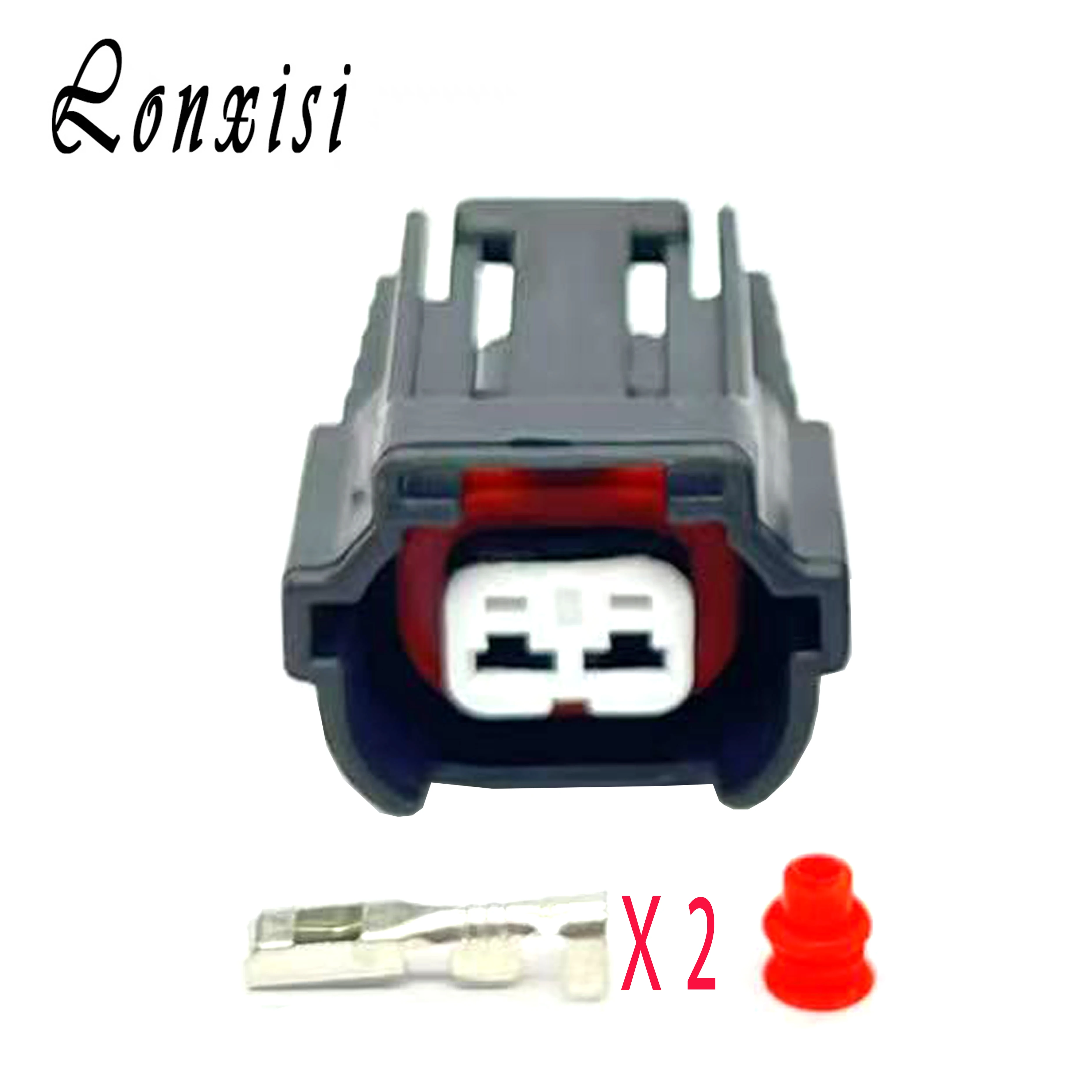 

1 Set 2 Pin Fuel Injector Connector 6195-0043 Female Plug 06A973722 For Golf Jetta Polo For A4 A6 Q3 Q5