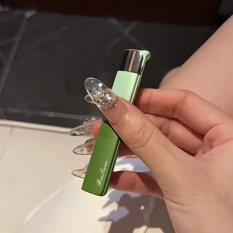 Mini Gradient Inflatable Portable Lighter Windproof High Beauty Outdoor Lighter Cigarette Accessories Women Smoking Gift