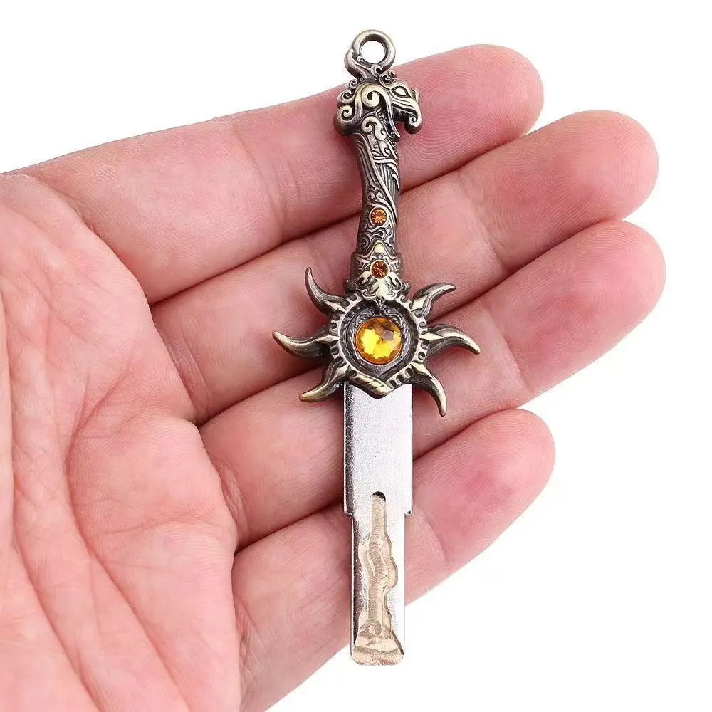 

Game Naraka: Bladepoint Manticore Tooth Motorcycle Key Handle Requires Polishing of Key Holder Suitable for all Mechanical Keys