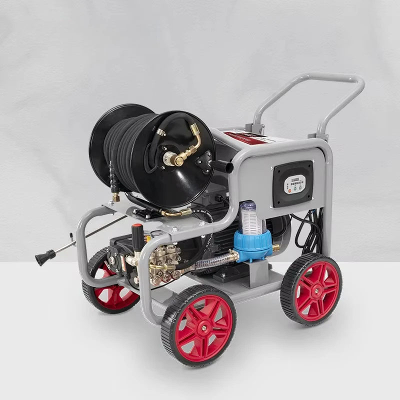 9.5KW 2200PSI Electric Drive Removable Drain High Pressure Cleaning Sewer Jet Power Washer Machine