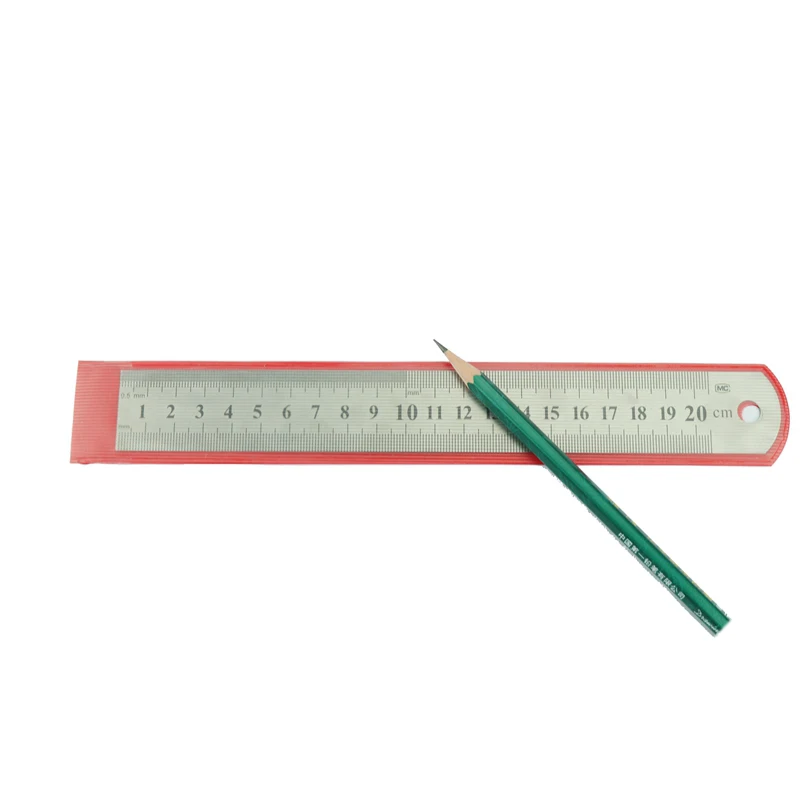 Stainless Hardened Steel Straight Ruler 15/20/30/50CM Student Rulers Measure Office & School Stationery