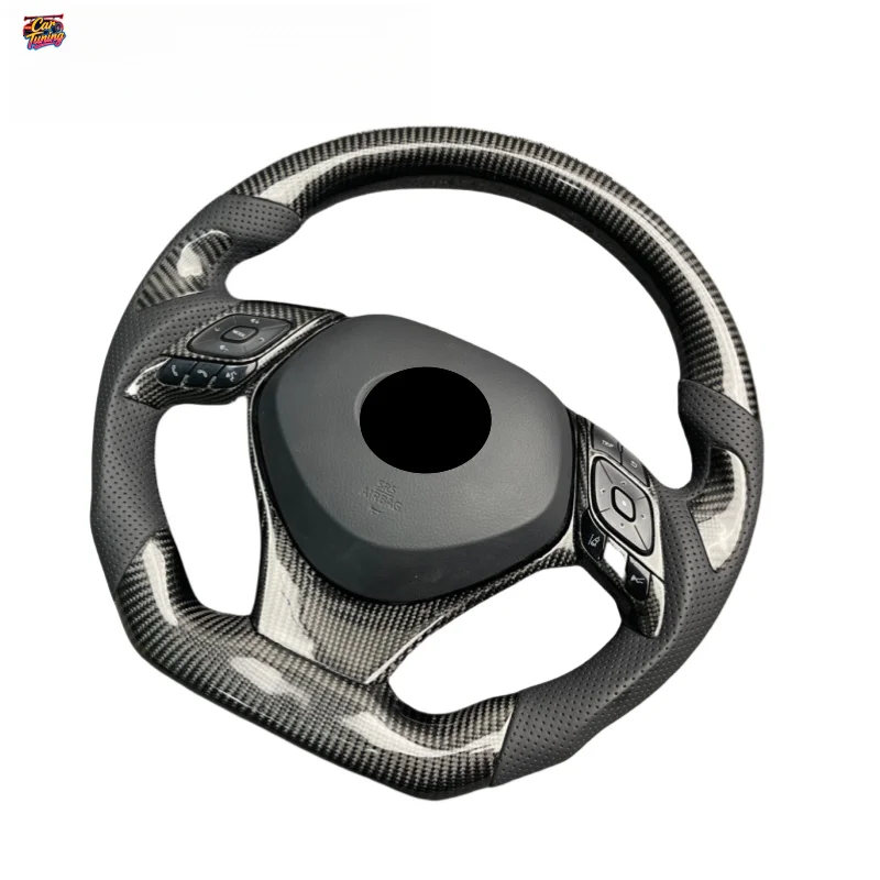 For Toyota IZOA CHR Flat Bottomed Sports Forged Carbon Fiber Steering Wheel Upgrade, Modification, Customization