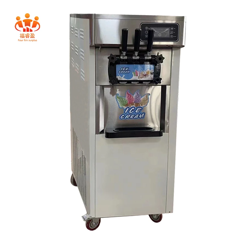 

Factory direct commercial ice cream machine Large volume ice cream roll machine Soft ice cream machine price