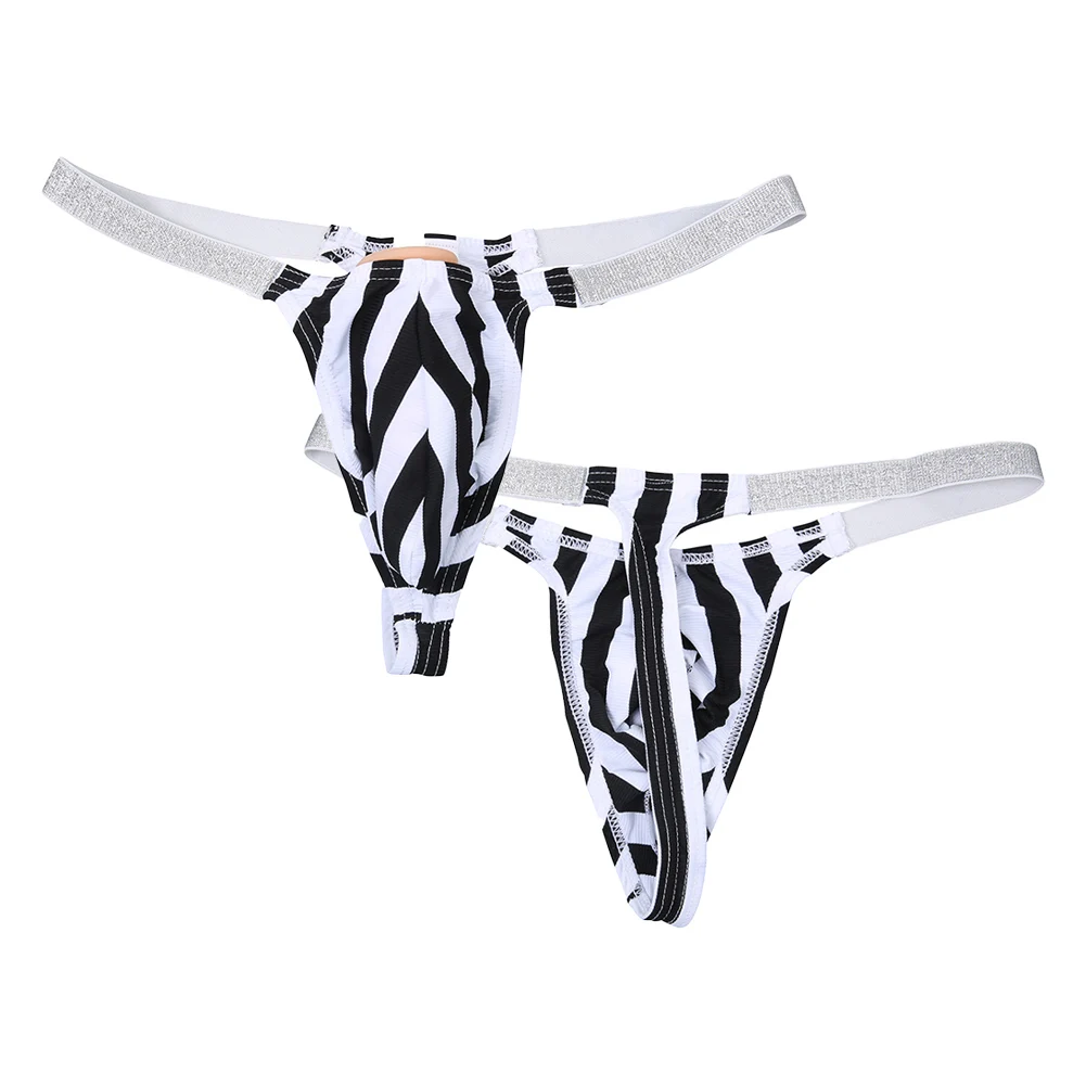 

Comfort Soft Thong Breathable T-back G-string Breathable Striped G-string Lightweight Male Lingerie For Bedroom