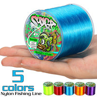 Sougayilang 500m Nylon Fishing Line Super Stronger Nylon Line Max Drag 7-38LB Fluorocarbon Fishing Line for Salt/fresh Water
