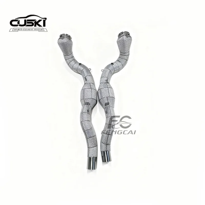 

Выхлопная труба для Ferrari Roma 3.9T V8 2020 + выхлоп с теплозащитным экраном, без неисправности двигателя, обновление мощности, выходная мощность