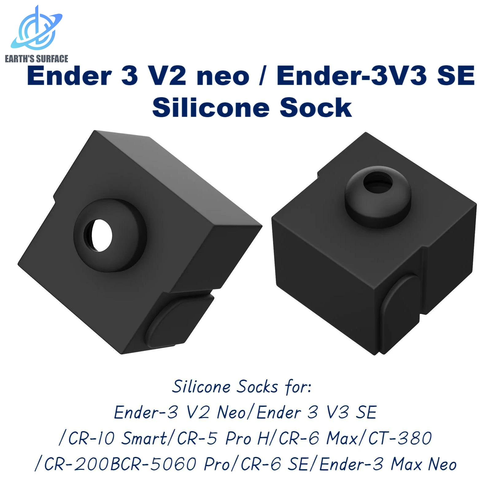 

DB-3D Printer Part Heater Block Silicone Cover For Ender 3 V2 neo / Ender-3V3 SE Extruder Protective Heater Block Silicone Socks