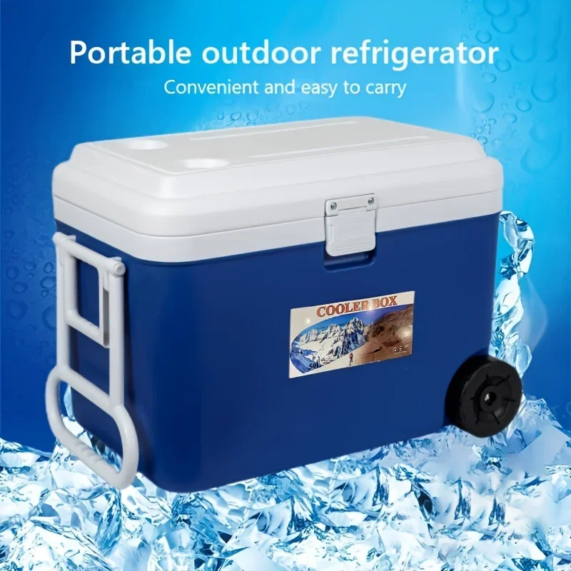 portable cooler with wheels home fishing cooler50L eps outdoor Insulated Pull-Out Freshness Keeper for Home 알피쿨냉장고