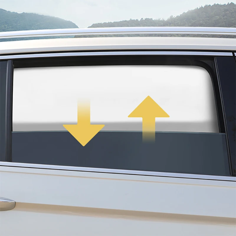 1 Set Magnets Car Side Window Sunshades Blackout UV Protection Car Curtain Titanium silver magnetic sunshade Window Sun Visor