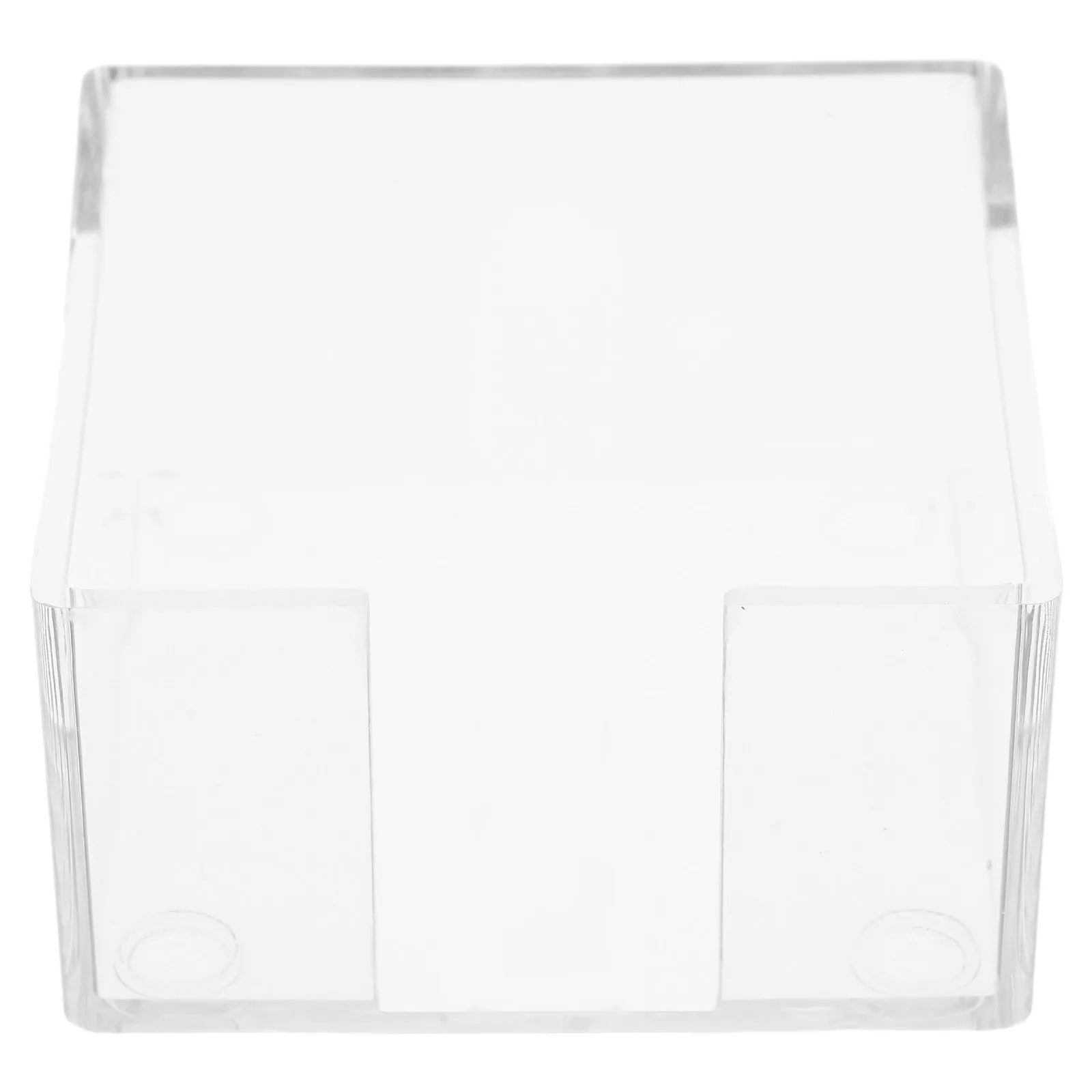 

Transparent Acrylic Note Pad Holder Desk Memo Sticker Dispenser Paper Organizer Office Supplies Crystal Bracket