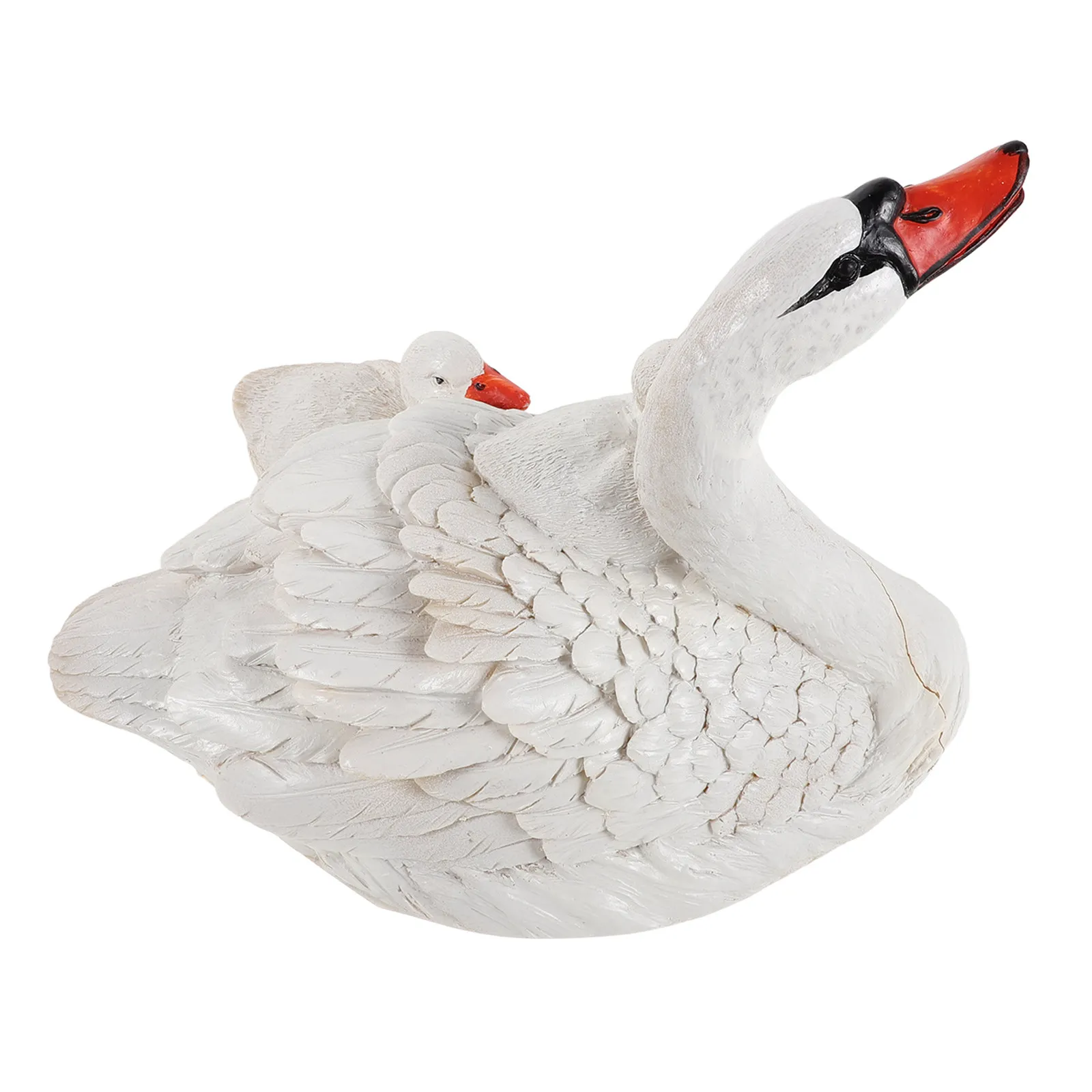 Floating Swan Sculpture Artistic Resin Home Decoration Elegant Living Room Ornament Floating Swan Statue Modern Interior