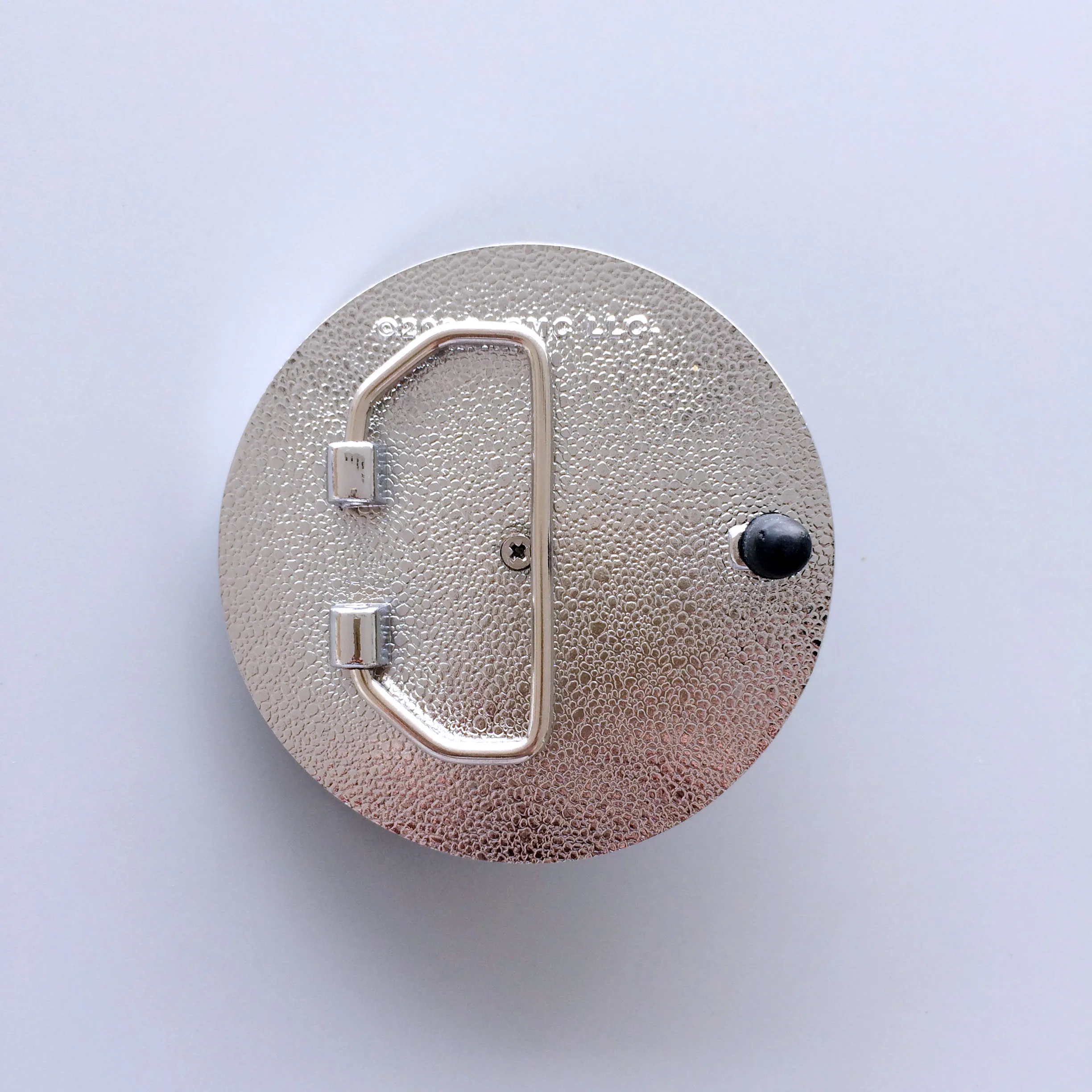 Bright Silver Spinning Round Spinner Belt Buckle BUCKLE-SP022
