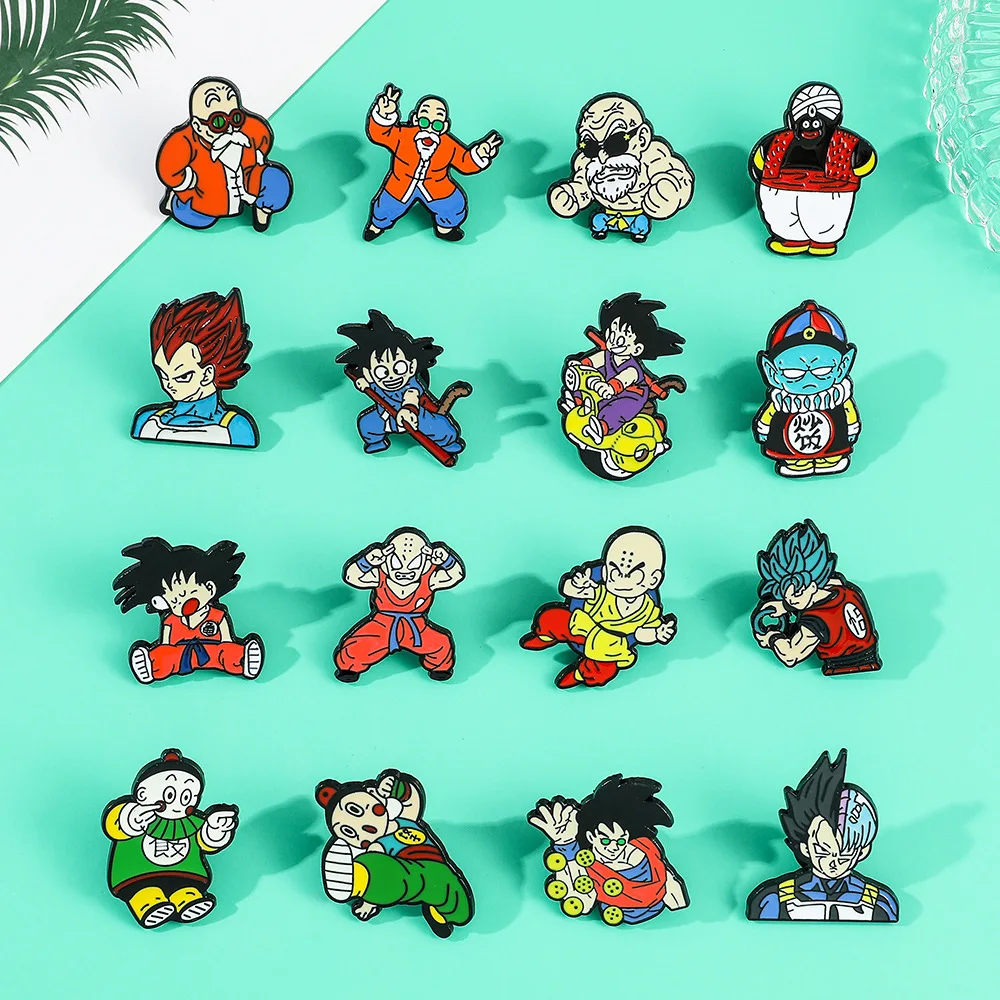 Creative Personality Anime Cartoon Series Characters Enamel Metal Brooch Pin Denim Jacket Hat Accessories Decorations For Fans