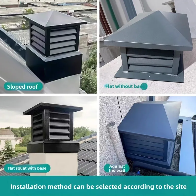 the roof is placed in irrigation, rainproof louvers, windproof roof ventilation, and custom exhaust hoods are supported.