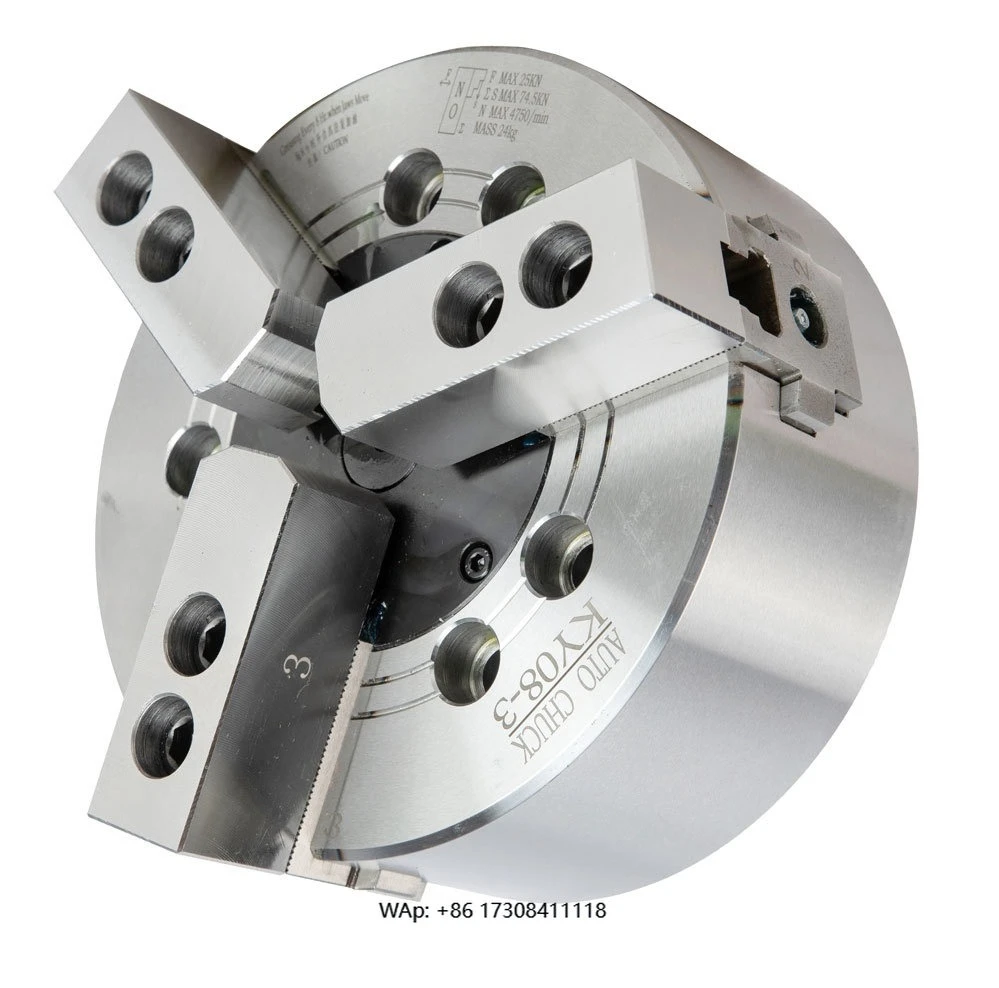 

5, 6, 8, 10, 12 дюймов, силовой патрон с ЧПУ, токарный станок, 3-кулачковый гидравлический токарный патрон для токарного станка