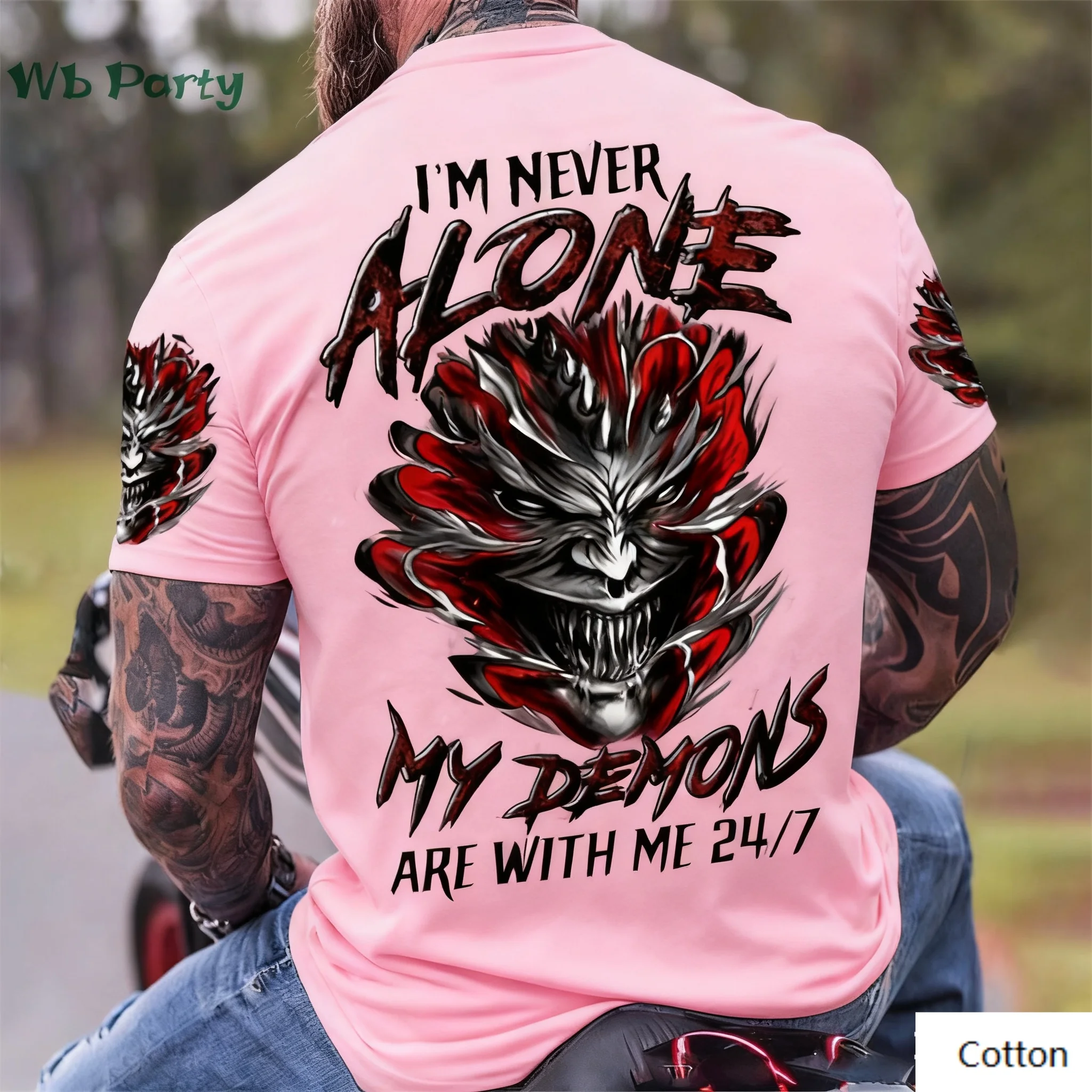 المتمردين - الدافع - تحت عنوان طاقم الرقبة تي شيرت يعرض شيطان مميز - التصميم الكلاسيكي طباعة جديد وصول المحملة S-4XL #6