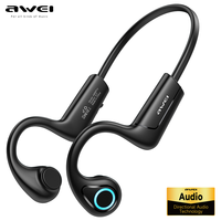 Awei A886 Pro Wireless Bluetooth 5.3 Earphone Open Ear Air Conduction 360° Panoramic Sound Headphone Waterproof Ear Hook Running