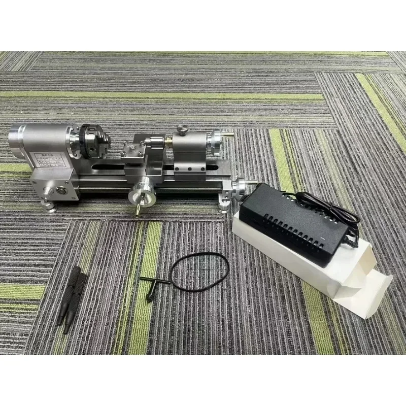 Precision Mini Micro Lathe for Watchmaking, DIY Bead Wood Metal Turning Machine with Variable Speed