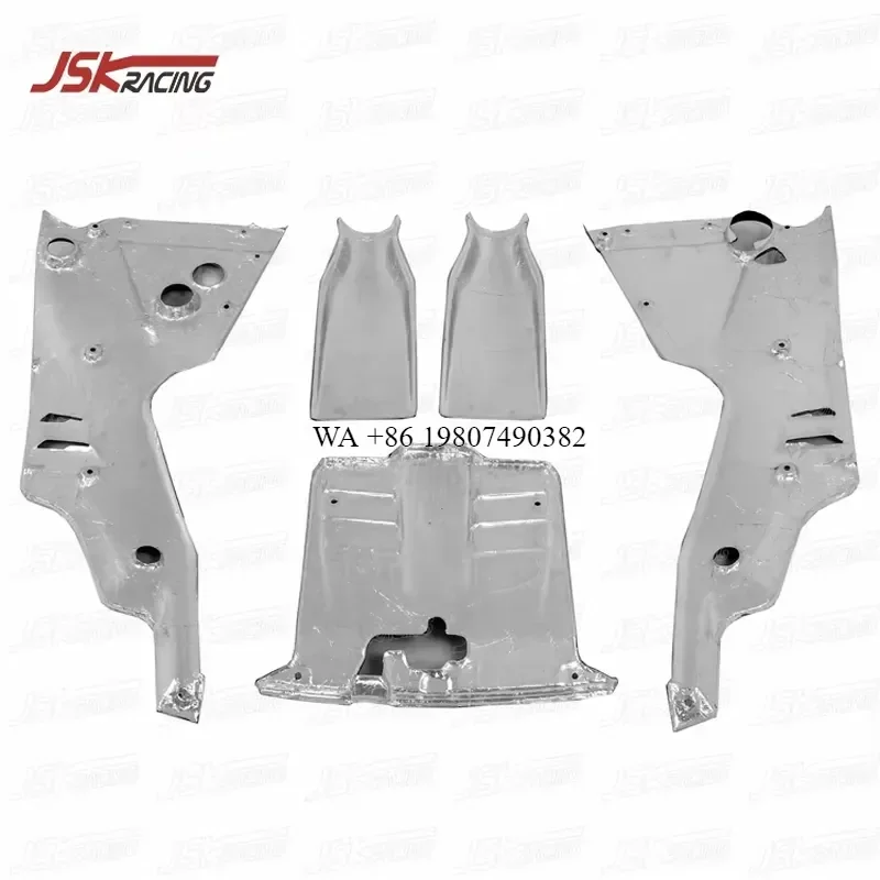 Wmwmnu 5Pcs Carbon Fiber Engine Cover Compartment for 2013-2015 F12 Berlinetta Plain Weave Car Styling Accessories Interior