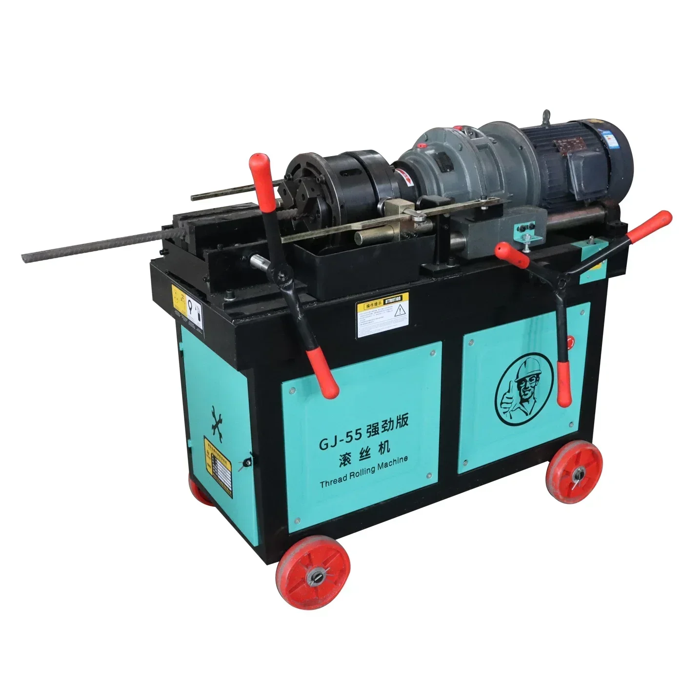 Manufacturer Steel Bar Flat Head Machine Automatic Rebar Thread Machine Steel Bar Stripping Straight Thread Rolling Machine
