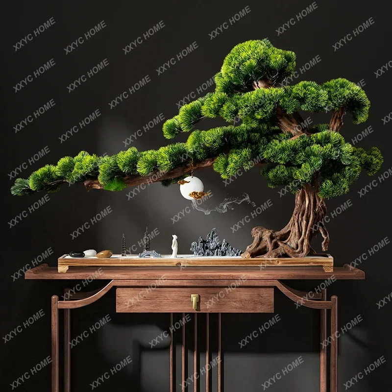 Welcome Pine Bonsai Arborvitae Fake Trees Hallway Living Room Decoration Green Plant Bonsai Hotel Decoration