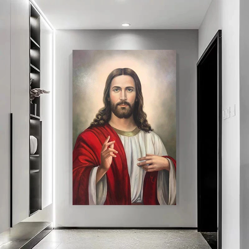 

Jesus Series Canvas Posters and Prints Christian Wall Art Picture Painting for Living Room Home Decoration Mural Gifts
