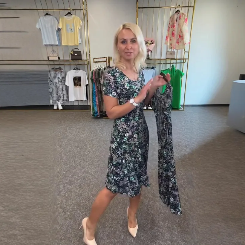 

Summer Casual Printed Dress For Women's Elegant Chic Party Skirt For Day Wear 2025 New Fashionable And Elegant Women's Clothing
