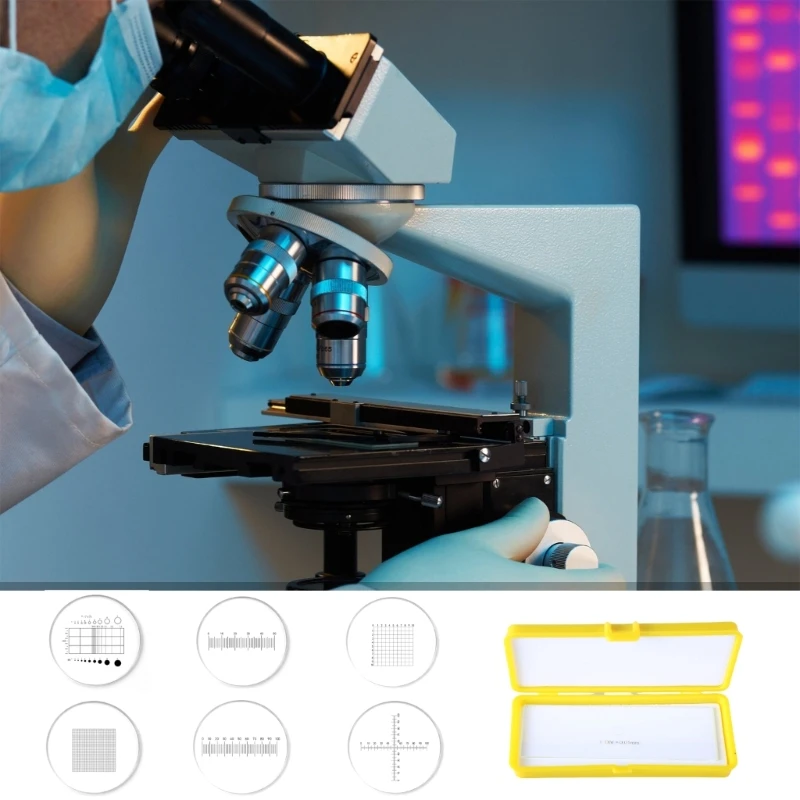 Microscoopkalibratie Schuiftafelmicrometer Oculairkalibratieliniaal