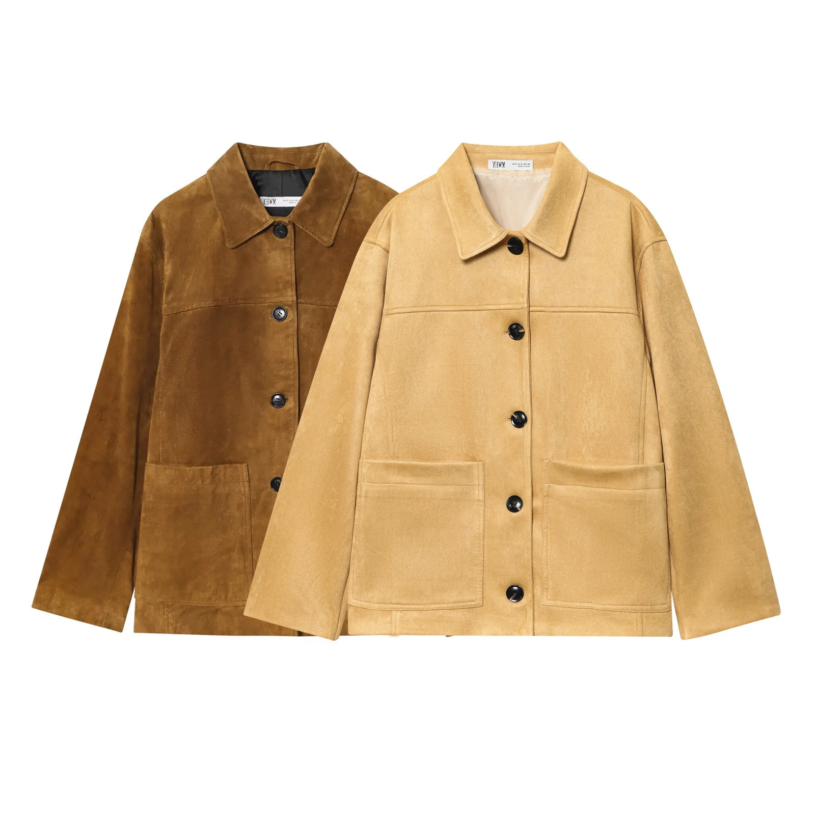 

Женская куртка на утолщенной молнии, теплое осеннее пальто, женская верхняя одежда с отложным воротником, женское пальто, топы