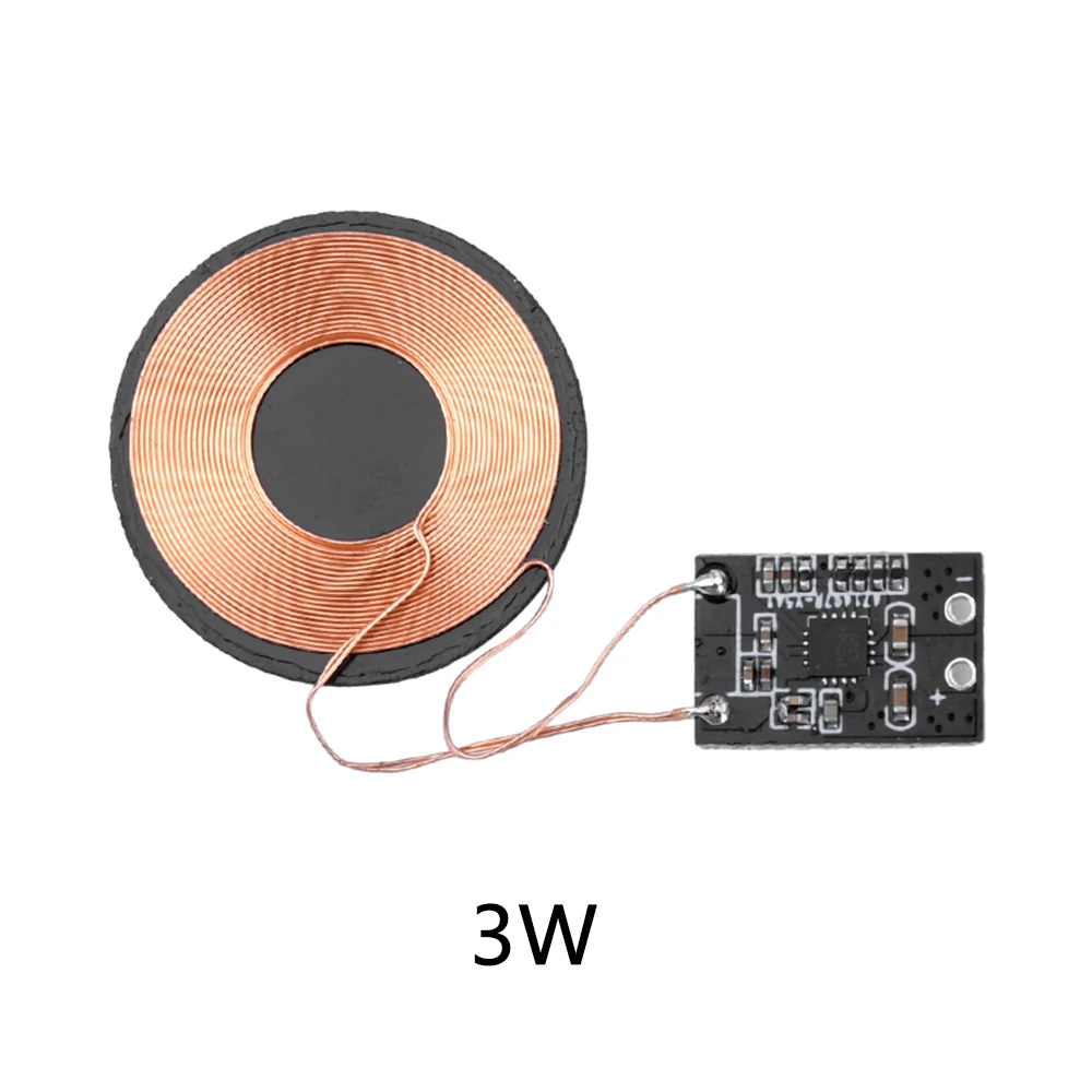 5V 3/5W Wireless Charger Receiver Module Wireless Charging Receiving PCBA Board Power Supply Coil for Mobile Phone 600mA 1A