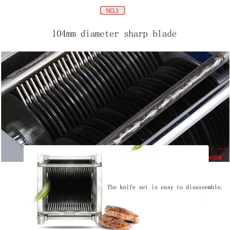 Meat Grinder Large Capacity  High- Pepper Mashed Garlic Minced Vege Stuffing hine