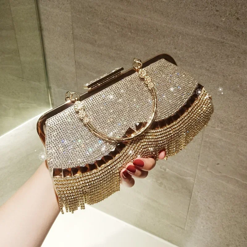 Handbag for Wedding Party Banquet Diamond Clutch Bag Ladies Luxury Party Evening Bag Fashion Wedding Bridal Dress Bag