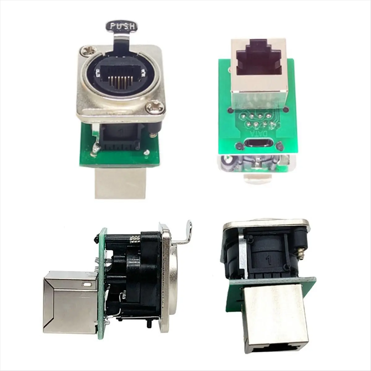 HDL Ethercon Rj45 Chassis Socket,D-N8FDP RJ45 Feed/Pass Panel Mount Jack,D Series Cat5 RJ45 Vertical Panel-Mount Connector