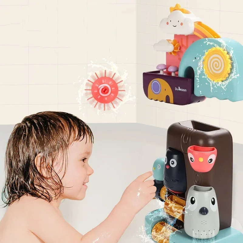 Baby Bathing Toy Bath Toys Pipeline Water Spray Shower Game Elephant Toy for Children Swimming Bathroom Water Shower Kids Toy