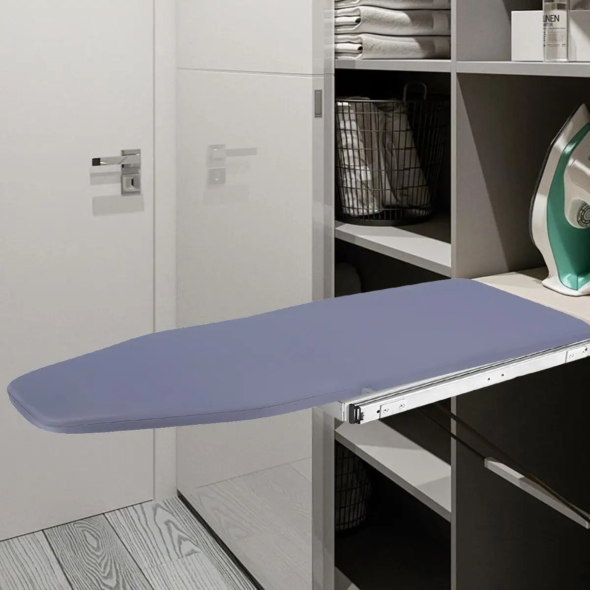 

Foldable Ironing Board Aluminum Alloy 180° Rotation Wardrobe Ironing Board 45kg/99.2 Lbs