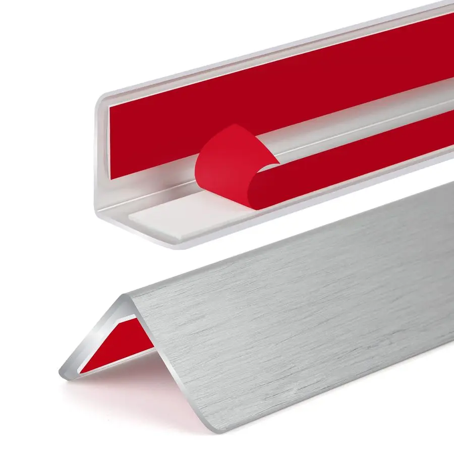 

Защита углов стен, самоклеящаяся защитная накладка из нержавеющей стали для защиты стен, 59 дюймов x 15,8 дюймов, защита кромки из алюминиевого сплава